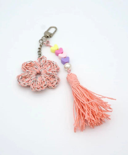 Handmade Sakura Bag Charm, Keychain, Purse Accessories