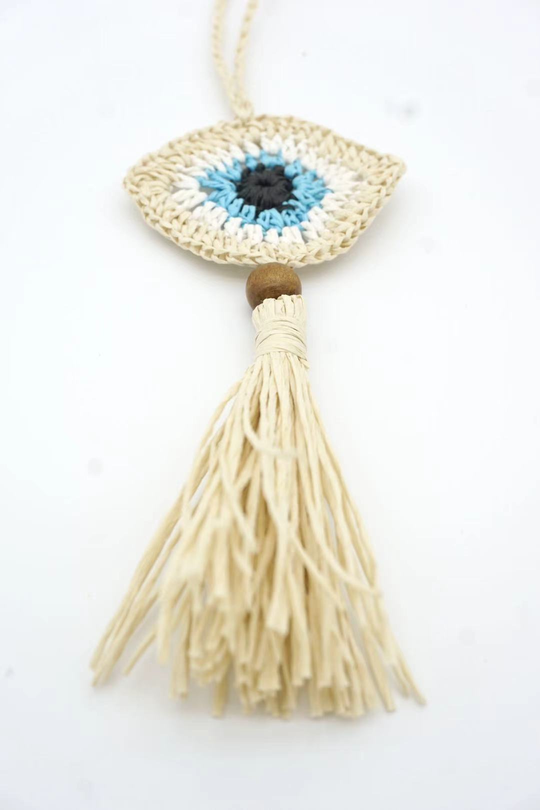 Handmade Evil Eye Tassel charm,Keychain, Purse Accessories