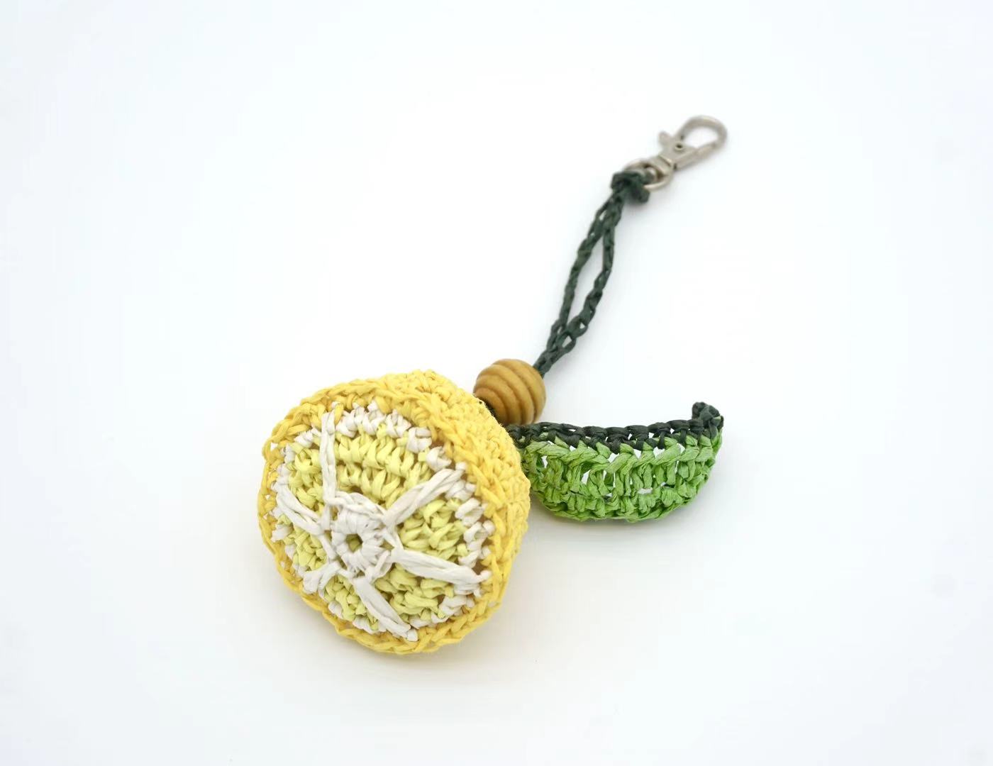 Hello Lemon! Hand-woven Bag Charm