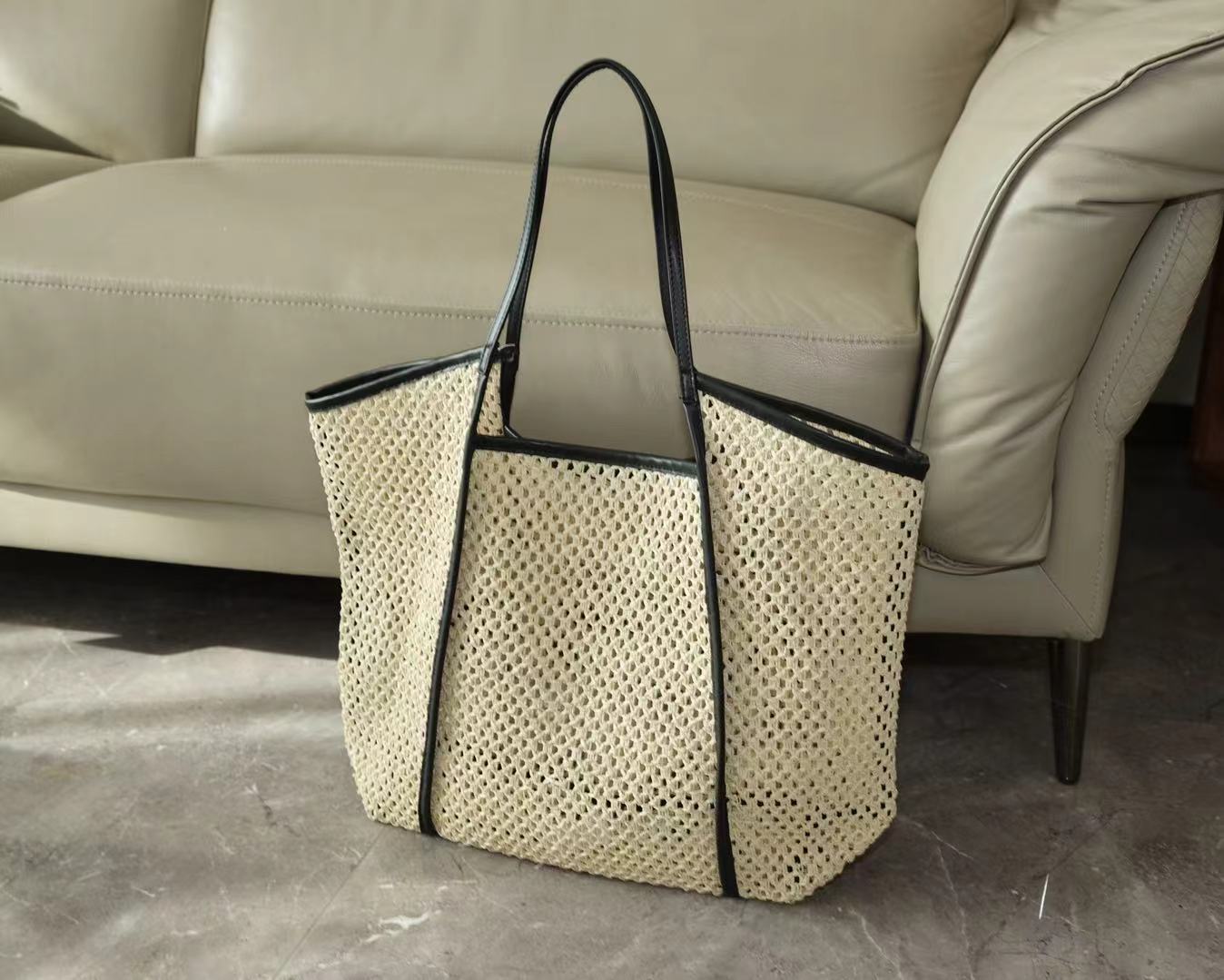 Mesh Weave Tote Bag