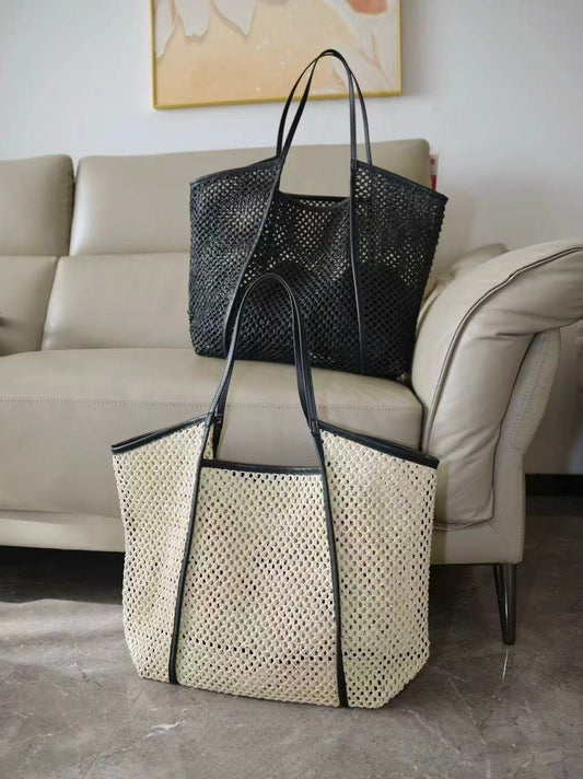 Mesh Weave Tote Bag