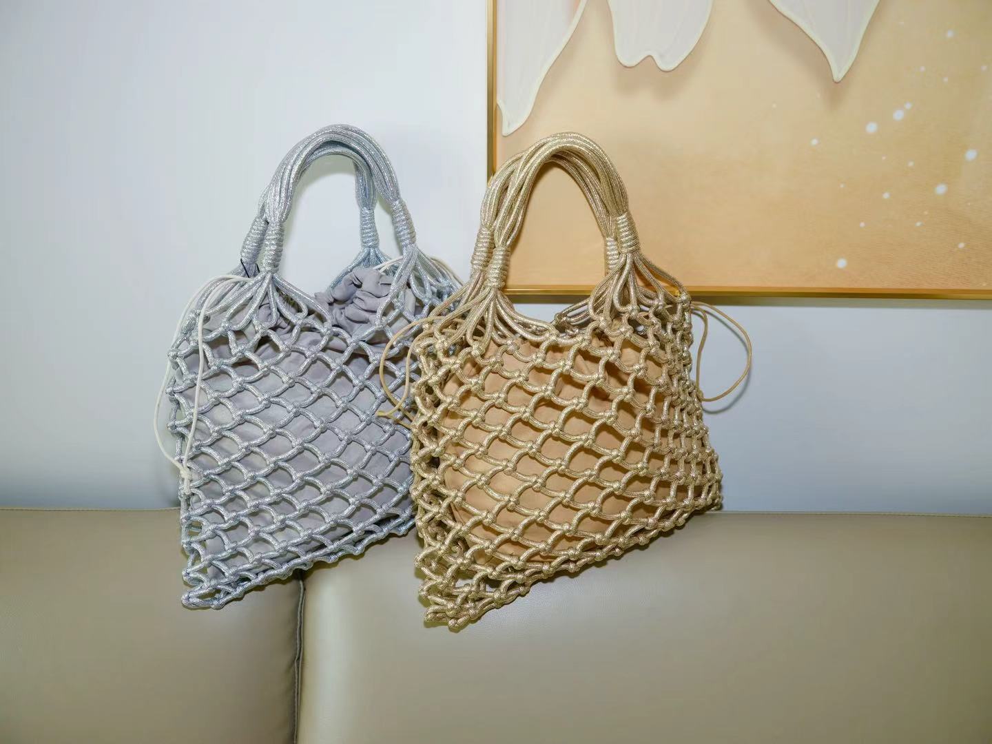 Lurex Mesh Tote