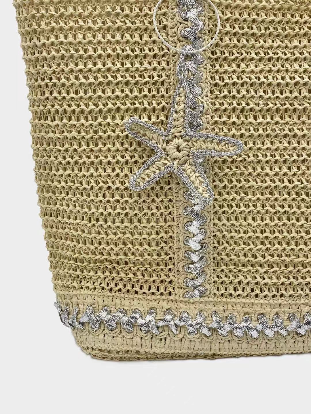 Starfish Sequin Paper Tote Bag Set