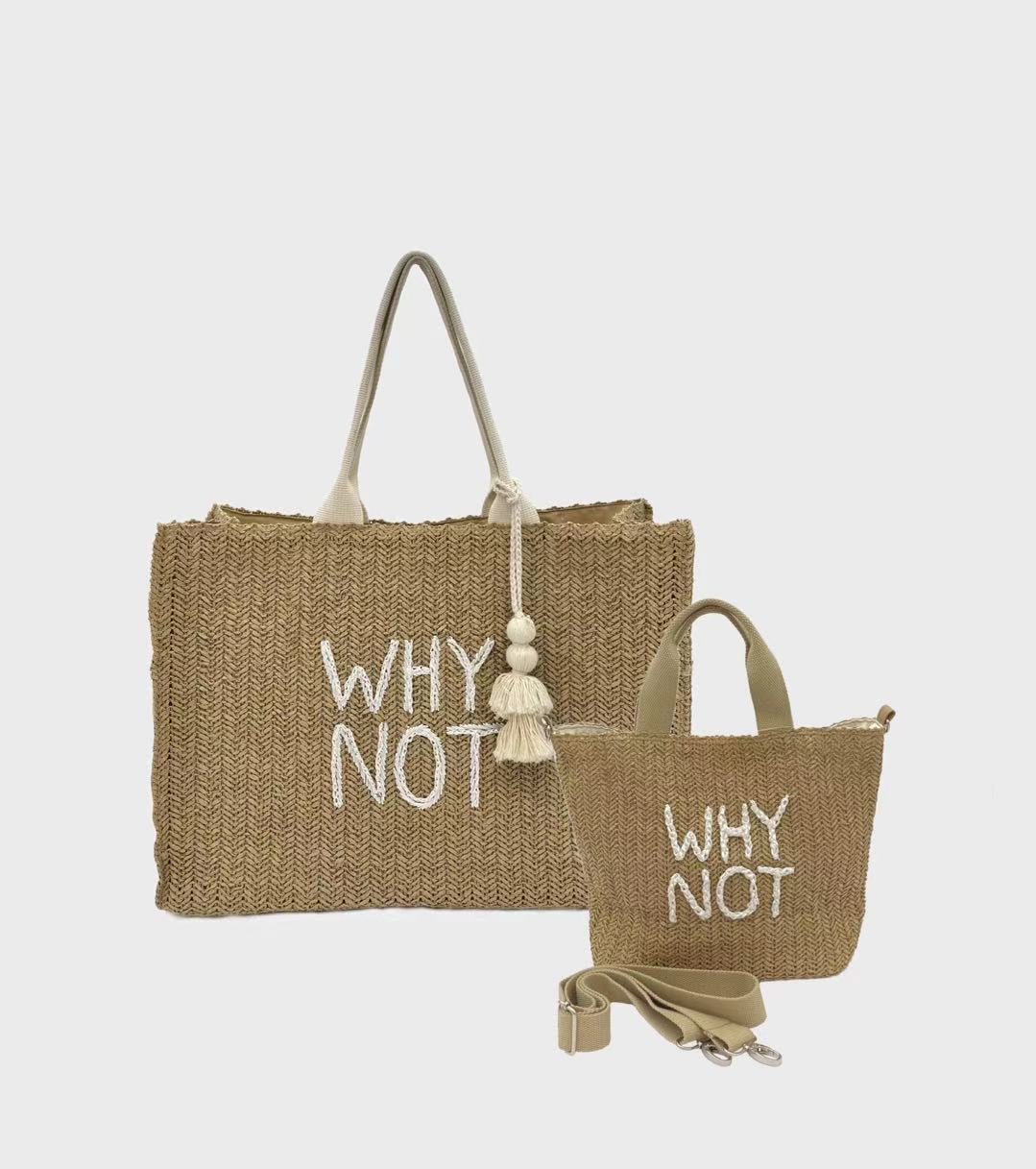 "Why Not" Paper Tote Bag Set