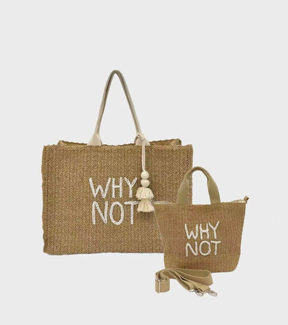 "Why Not" Paper Tote Bag Set