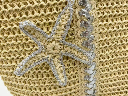 Starfish Sequin Paper Tote Bag Set