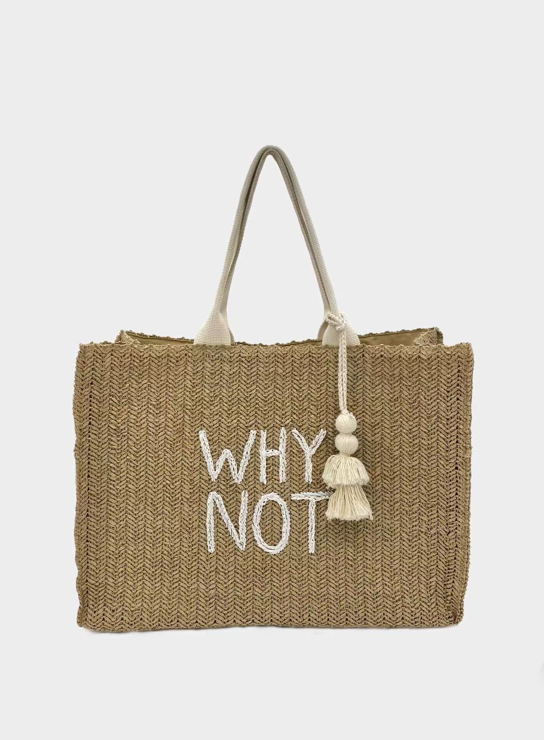 "Why Not" Paper Tote Bag Set