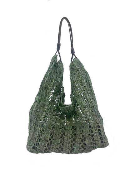 Bohemian Woven Straw Bag Set