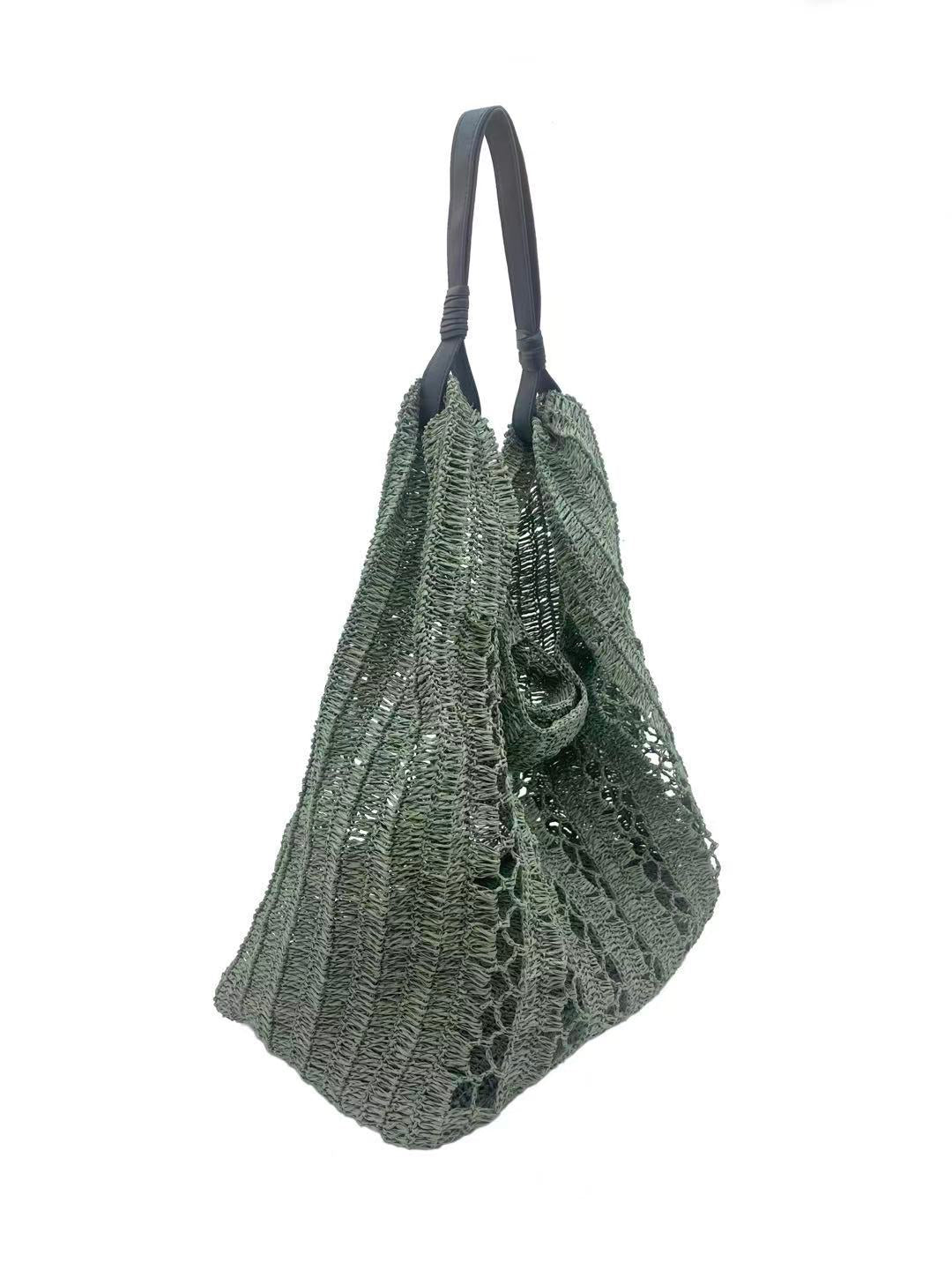 Bohemian Woven Straw Bag Set