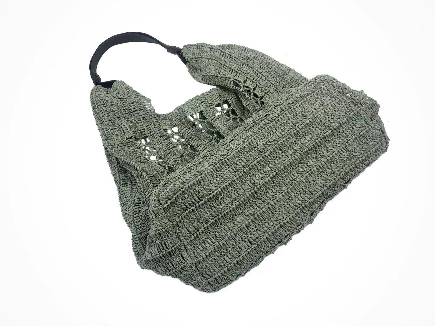 Bohemian Woven Straw Bag Set