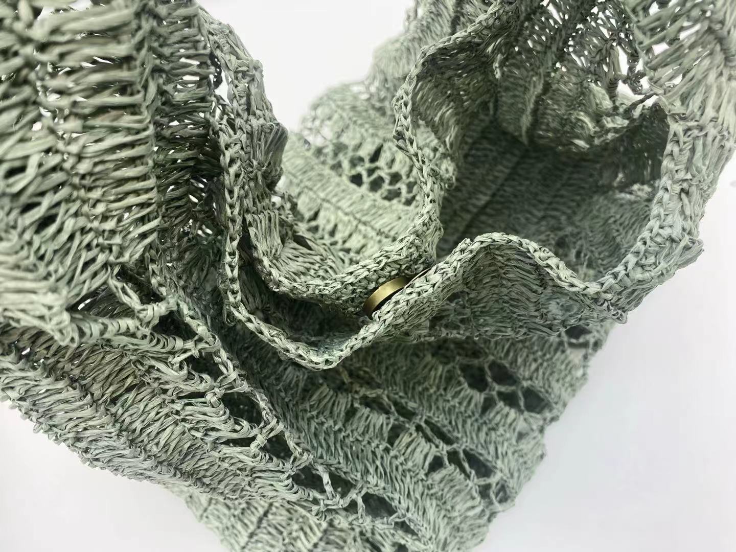 Bohemian Woven Straw Bag Set