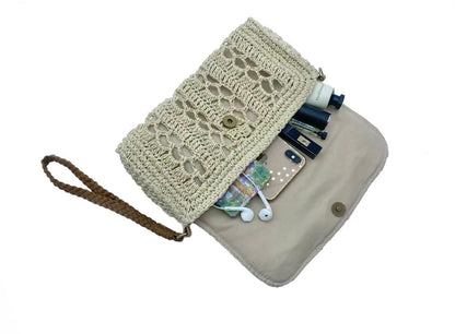 Bohemian Woven Straw Bag Set