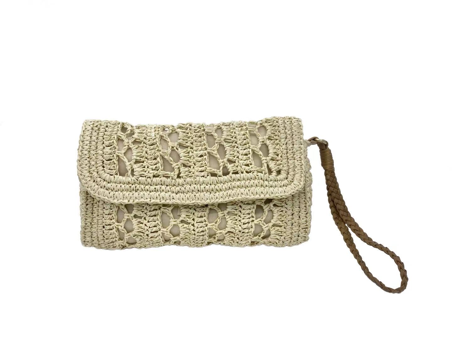 Bohemian Woven Straw Bag Set