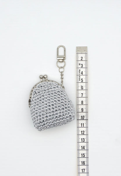 Silver Glow Pouch Charm