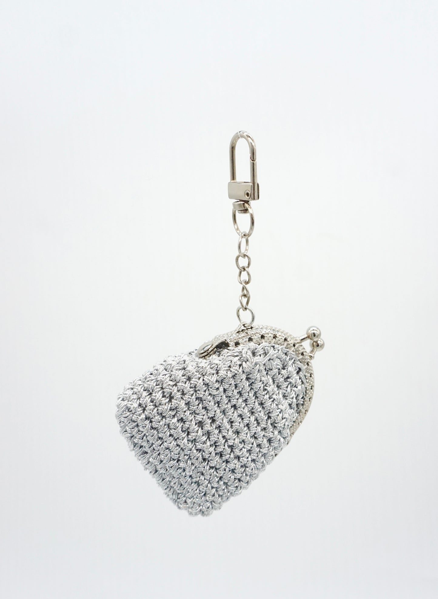 Silver Glow Pouch Charm