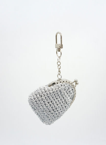 Silver Glow Pouch Charm