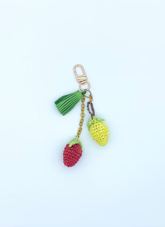 Paper Berry Drop Bag Charm Bag Charm Keychain