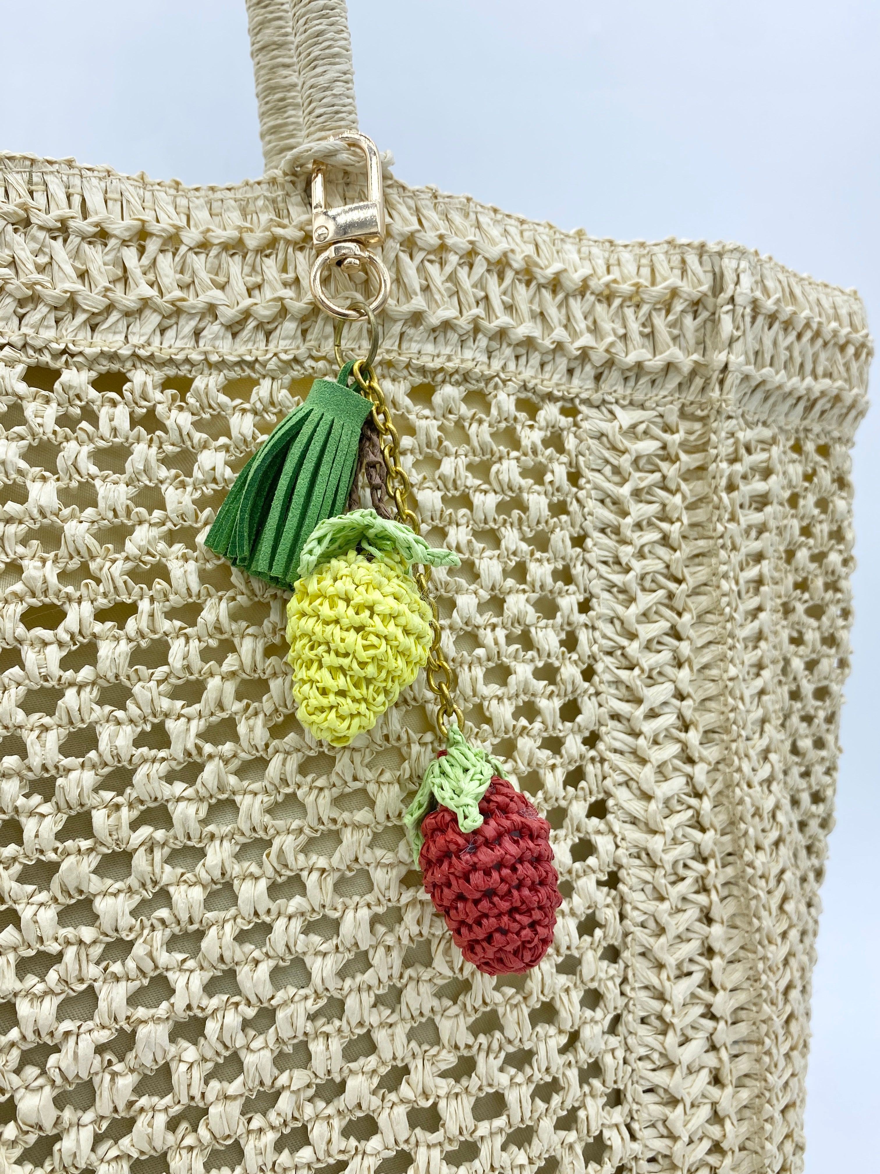 Paper Berry Drop keychain bag accessories bag charm – Tinywoven