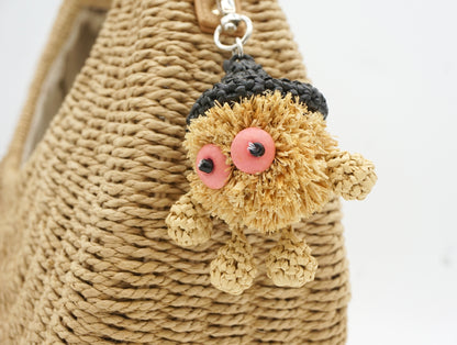Cute Big-Eye Mini Monster Knitted Pendant