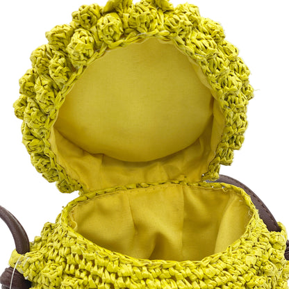 Handwoven Pineapple Crossbody Bag – Cute Summer Straw Kids Purse