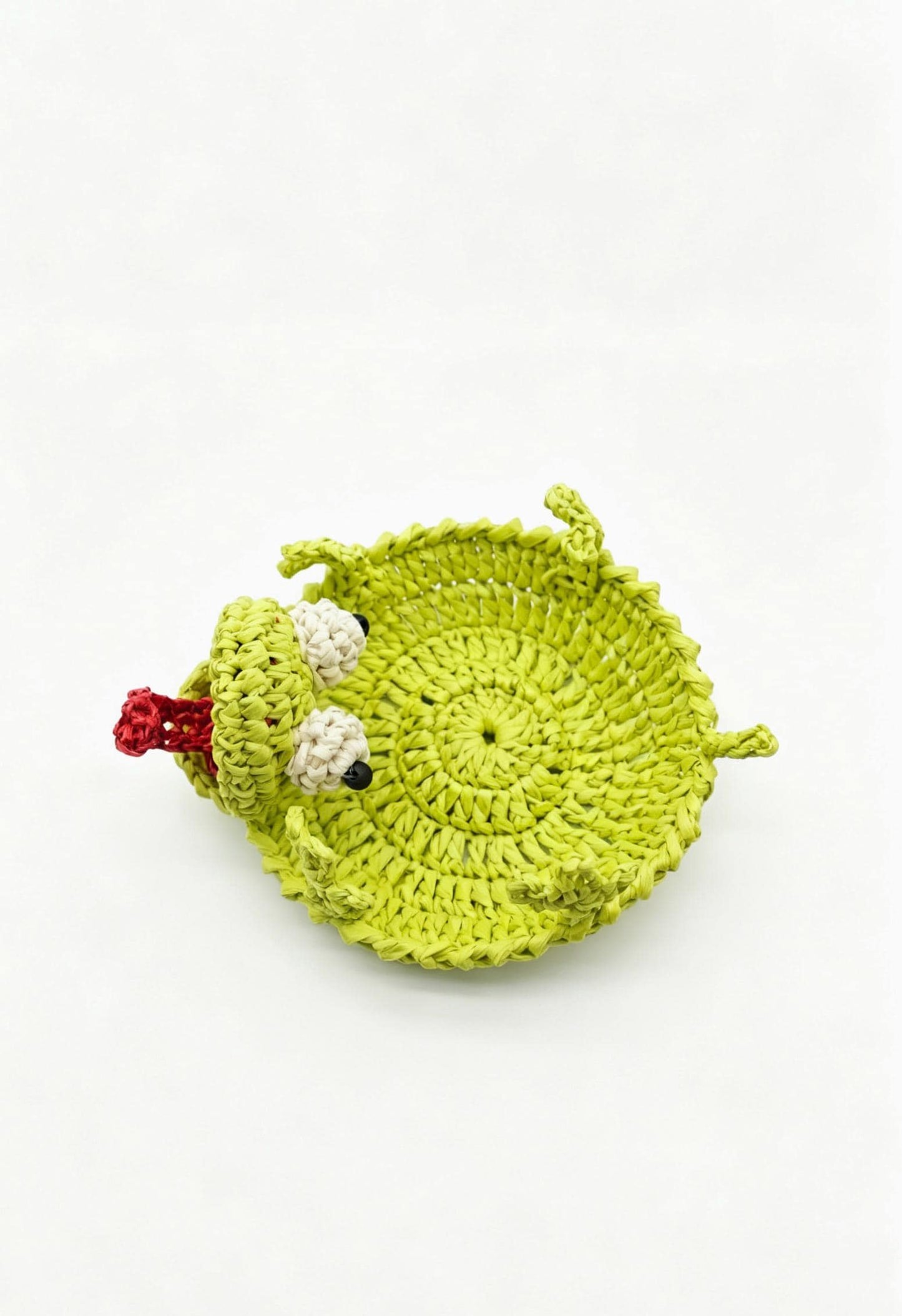 Raffia Frog Coaster Handwoven Animal Drink Mat Boho Table Decor
